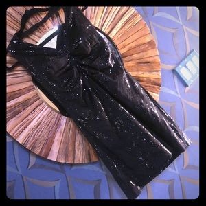 Black sequin halter dress excellent condition